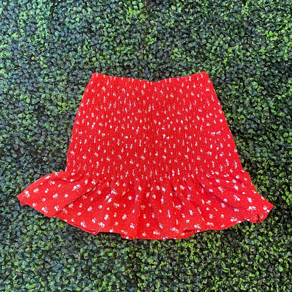 Red Mini Skirt